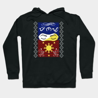 Philippine Flag Sun / Baybayin word Pinay (Filipina) Hoodie